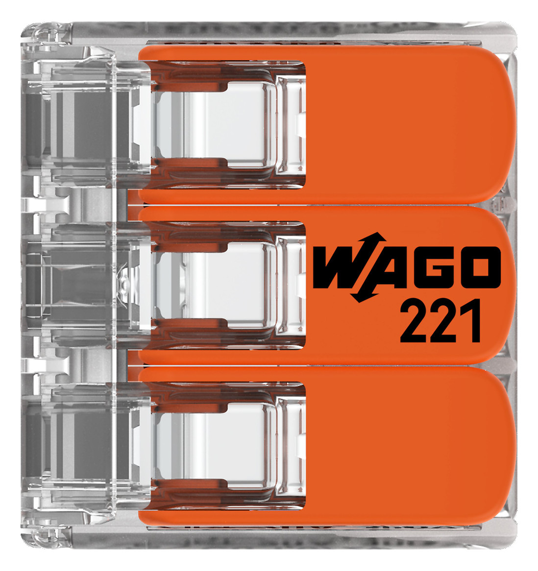 WAGO 221-413 COMPACT-Verbindungsklemme für alle Leiterarten max. 4mm² transparent 50 Stück WAGO 221-413 COMPACT-Verbindungsklemme für alle Leiterarten max. 4mm² transparent 50 Stück